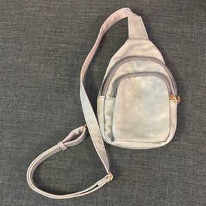 Light blue Crossbody Sling with Adjustable Strap